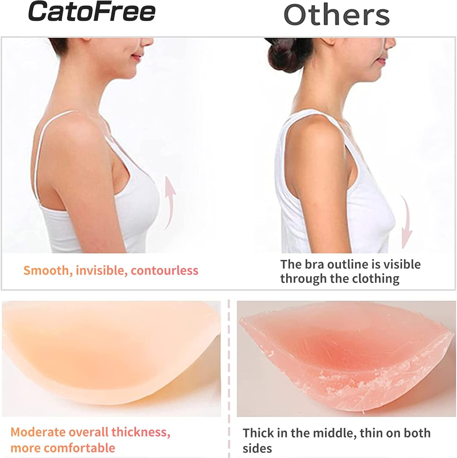 Push-Up Wire-Free Solid Silico - đánh giá và giá Push Up Bra Silicone
